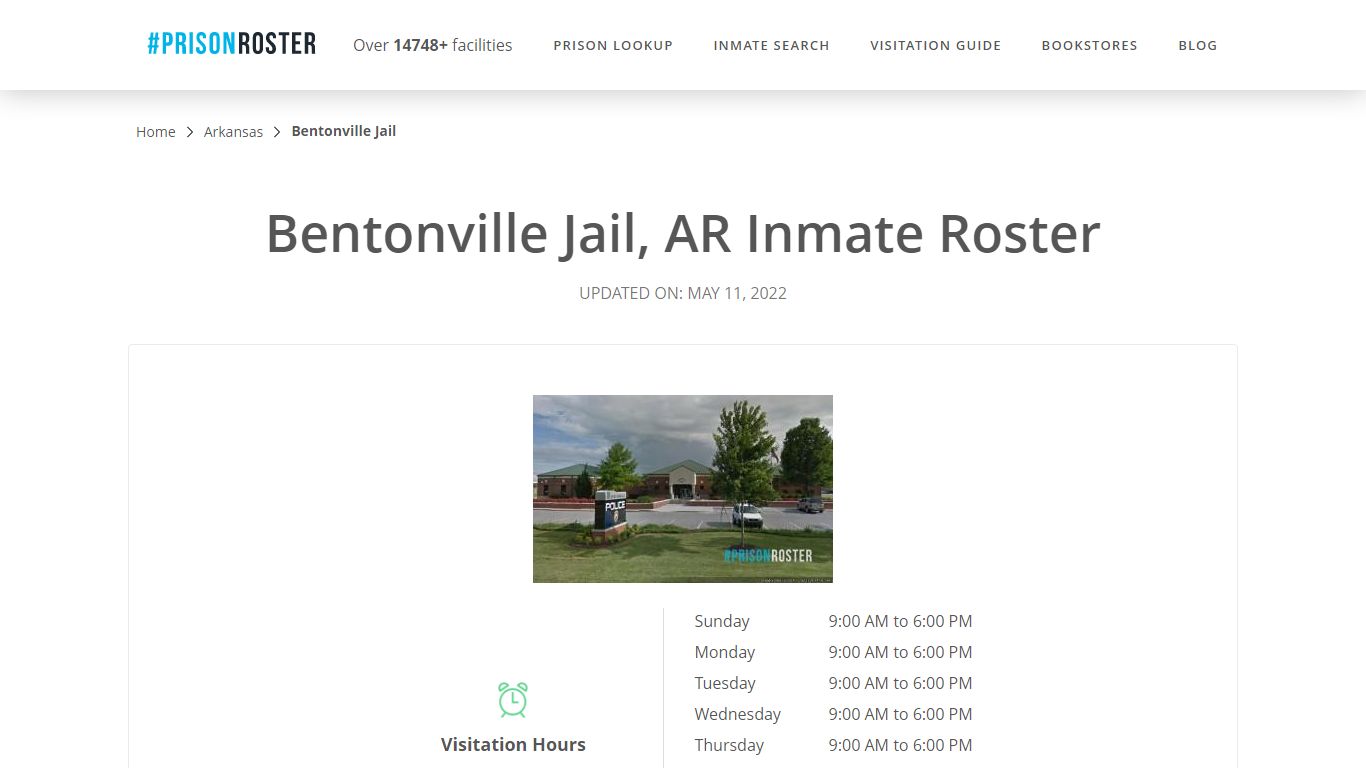 Bentonville Jail, AR Inmate Roster